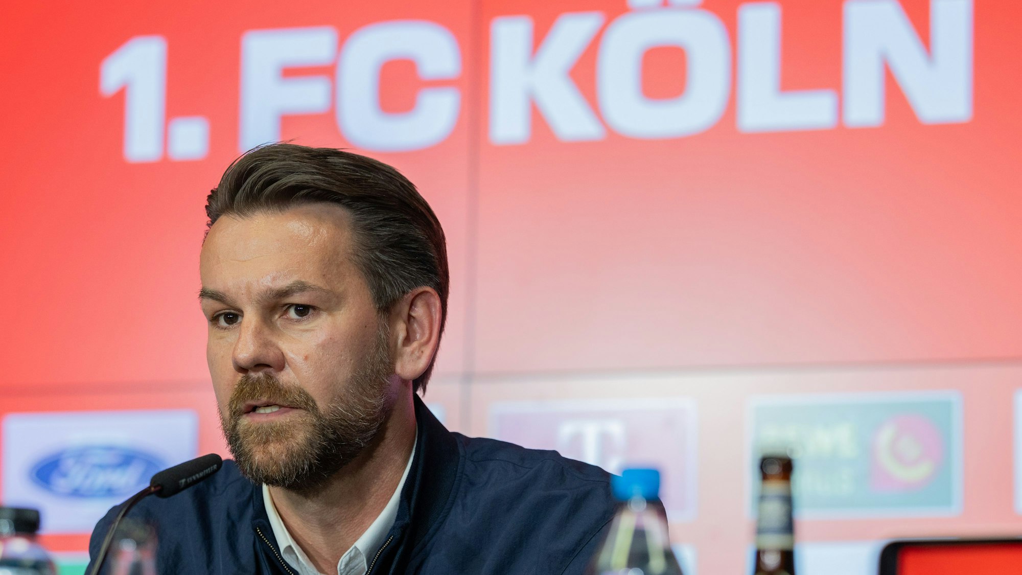 Thomas Kessler sprach am Montag (5. Mai) erstmals in seiner neuen Funktion als Sportdirektor.