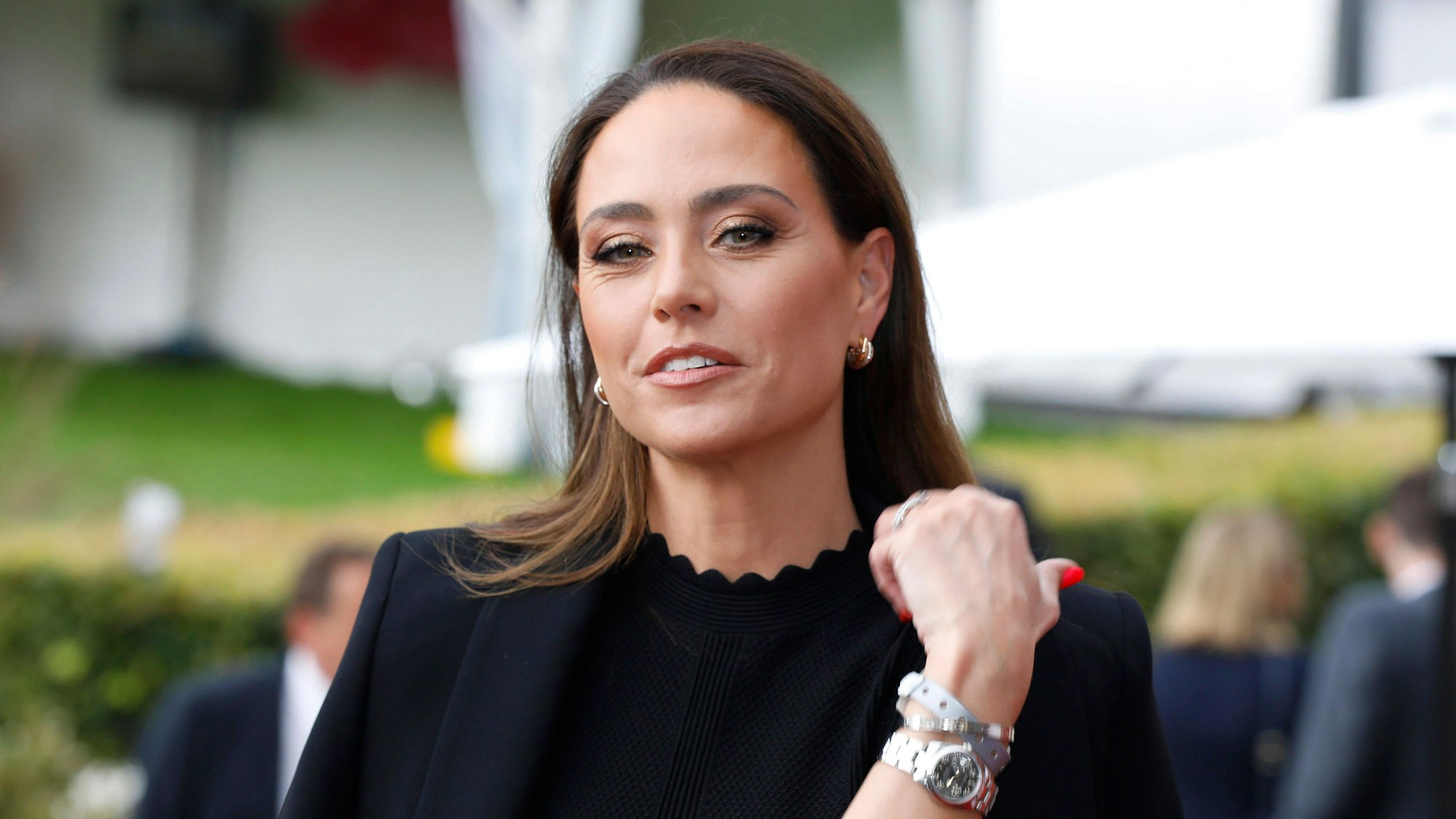 Franca Lehfeldt bei der CHIO Media Night auf der CHIO Aachen-Gelände.