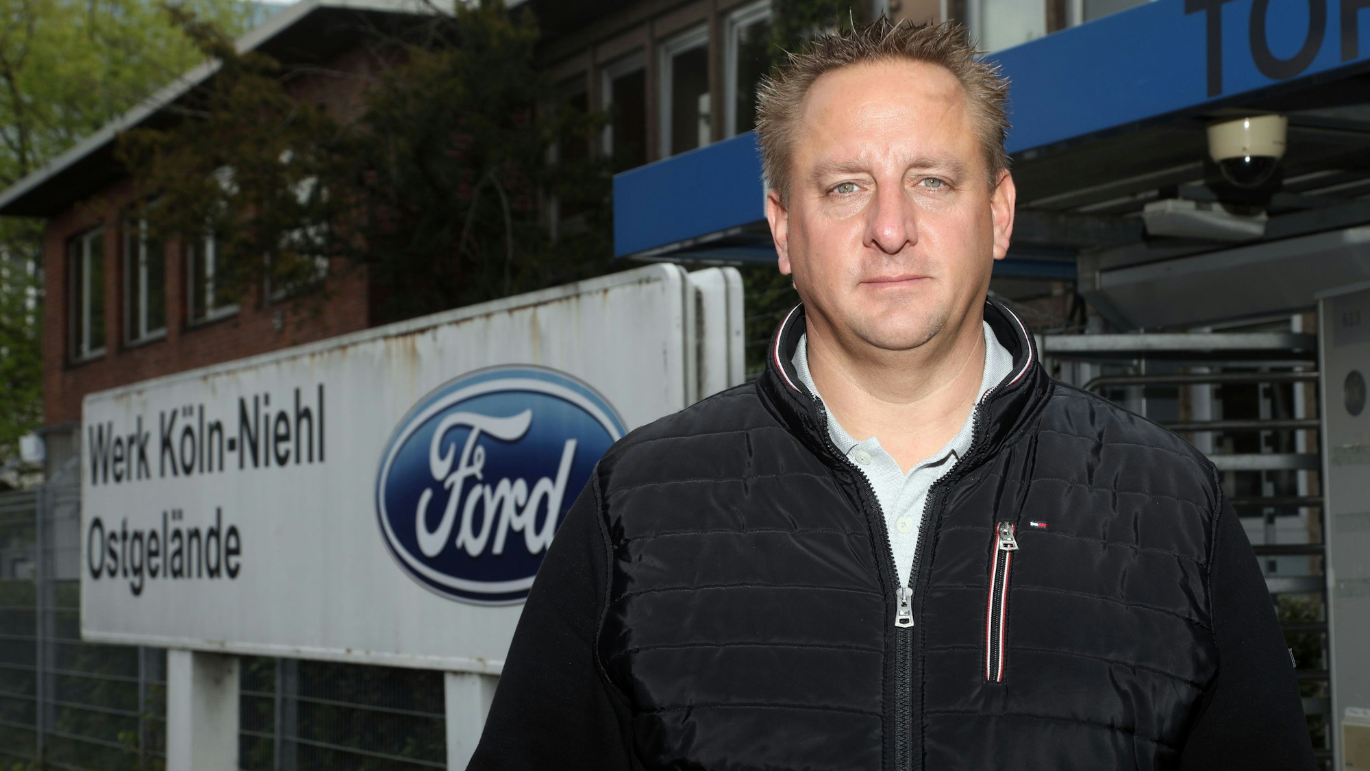 05.05.2025, Köln: Der Betriebsratsvorsitzender von Ford Benjamin Gruschka. Foto: Arton Krasniqi