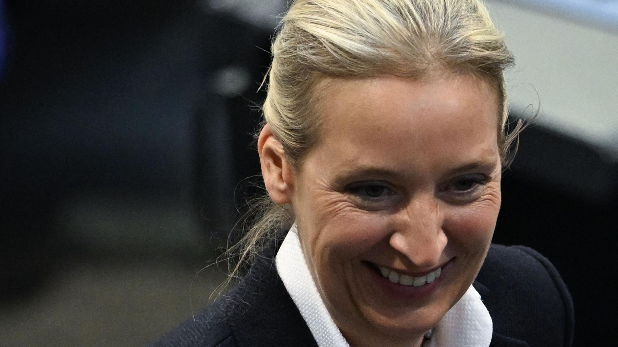 Alice Weidel war bester Laune