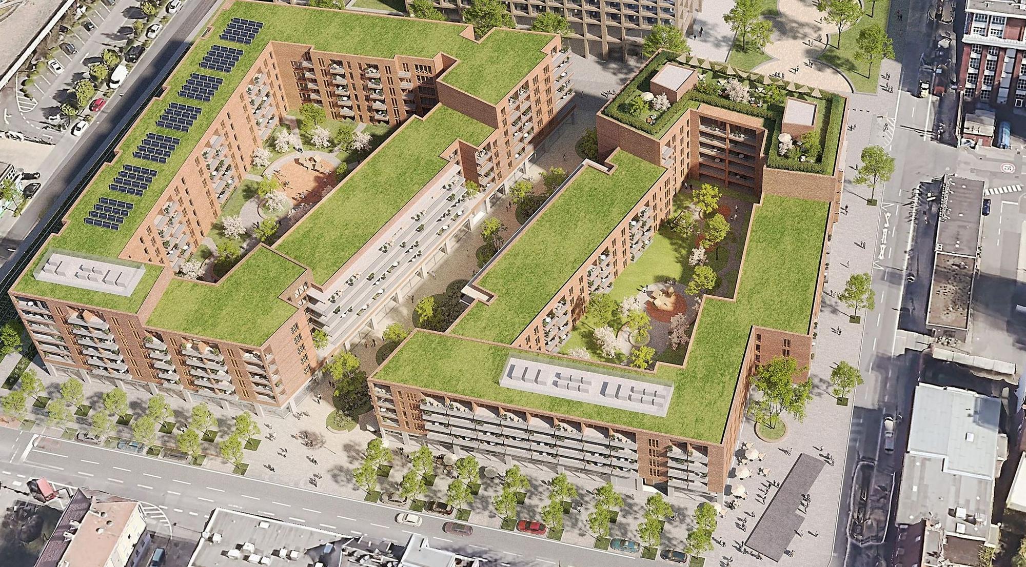 Geplante Gebäude an der Keupstraße.