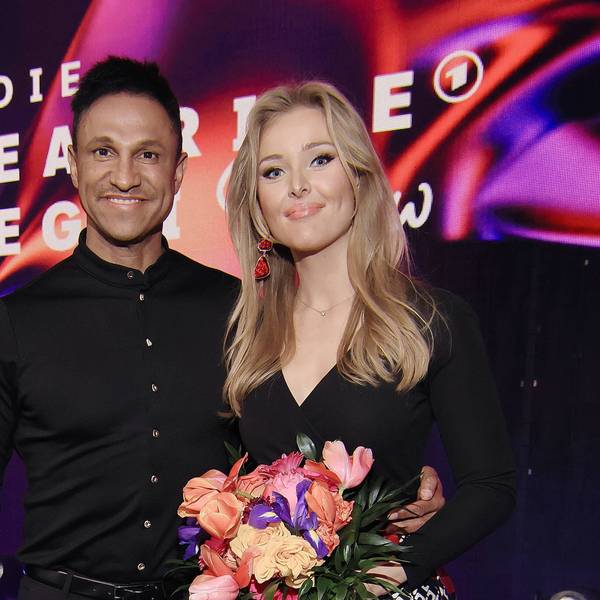 Daniel Aminati und seine Ehefrau Patrice nach ihrem Auftritt in der „Beatrice Egli Show“.