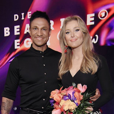 Daniel Aminati und seine Ehefrau Patrice nach ihrem Auftritt in der „Beatrice Egli Show“.