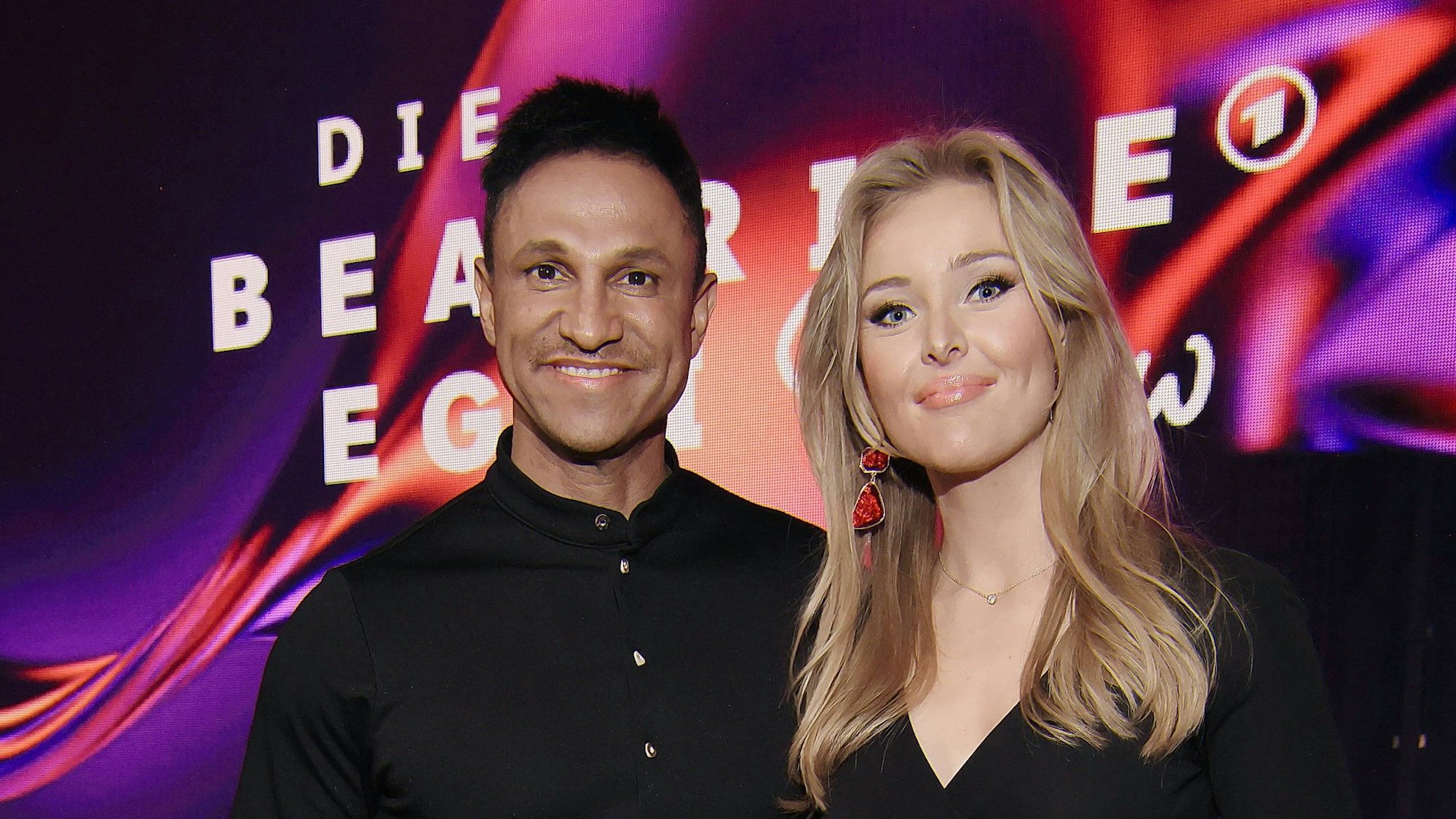 Daniel Aminati und seine Ehefrau Patrice nach ihrem Auftritt in der „Beatrice Egli Show“.