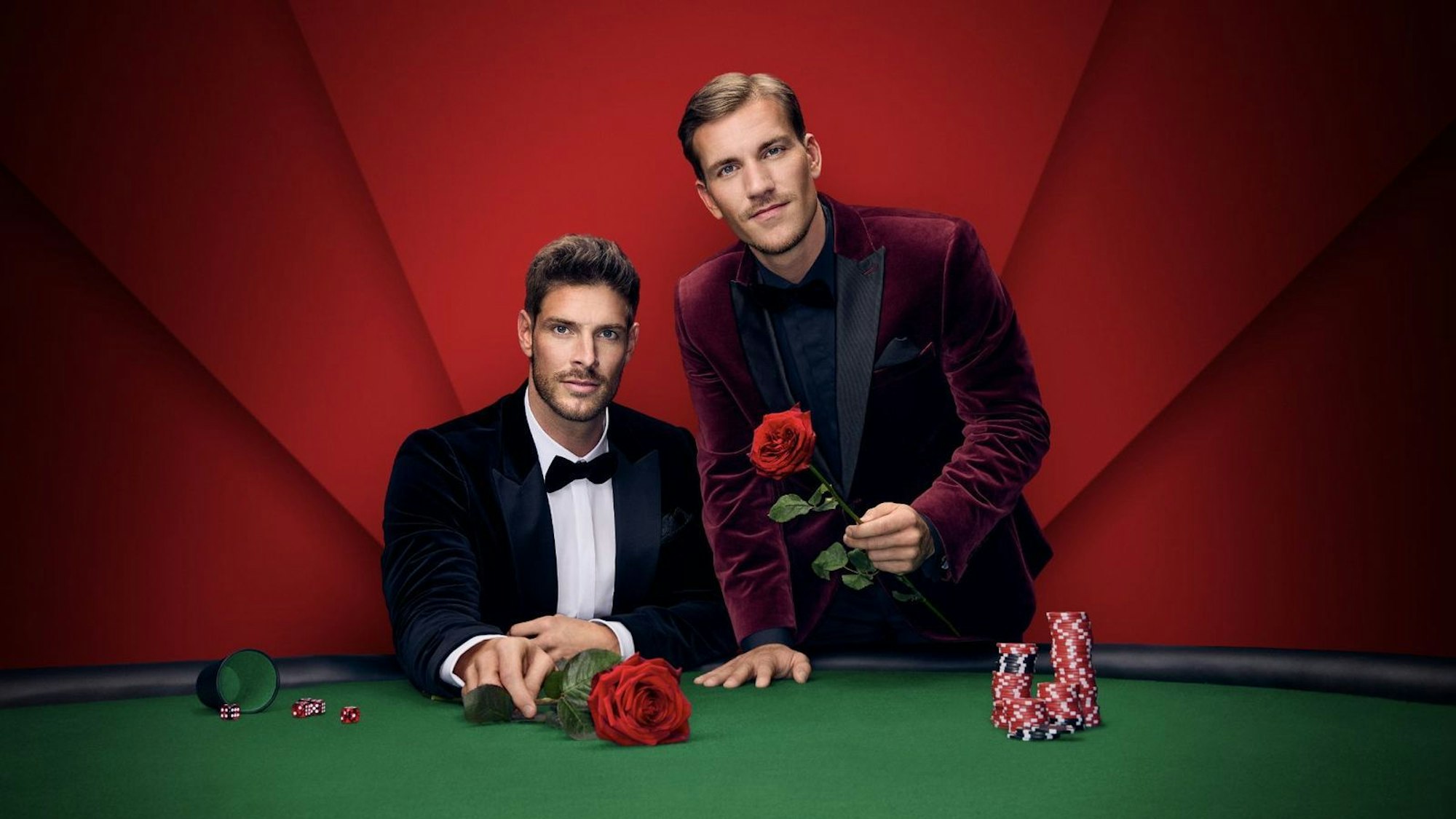 Martin Braun (links) und Felix Stein sind die neuen „Bachelors“ bei RTL.