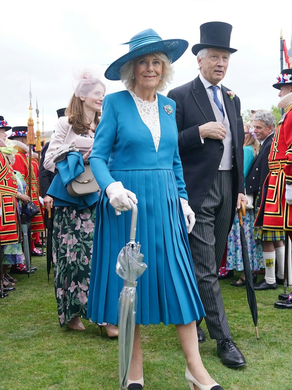 Königin Camilla während der königlichen Gartenparty im Buckingham-Palast.