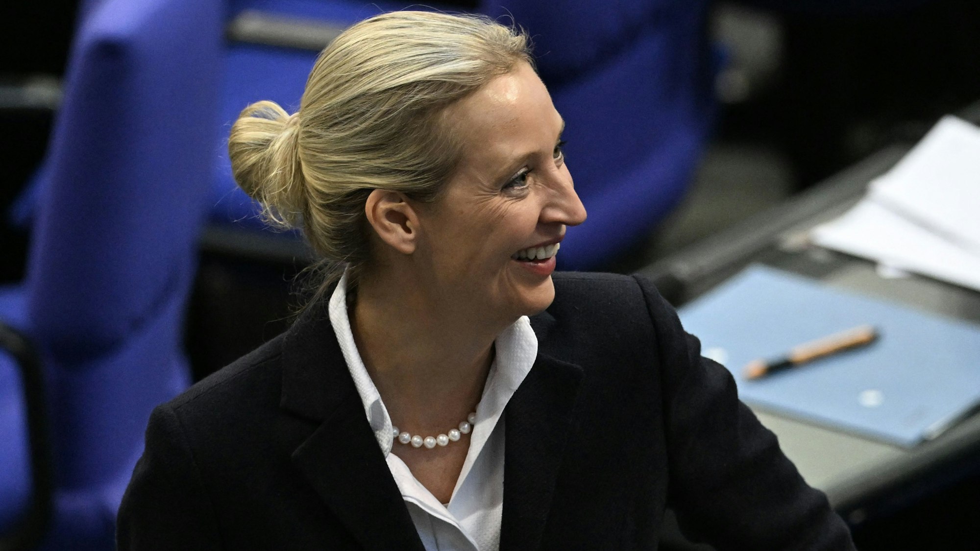 AfD-Chefin Alice Weidel im Bundestag. (Archivbild)