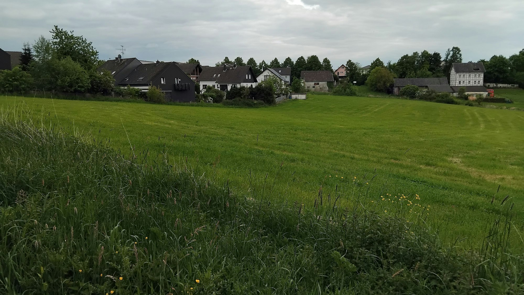 Umstrittenes Baugebiet: Am Rande von Krahm sollen 28 Häuser mit 70 Wohneinheiten errichtet werden.