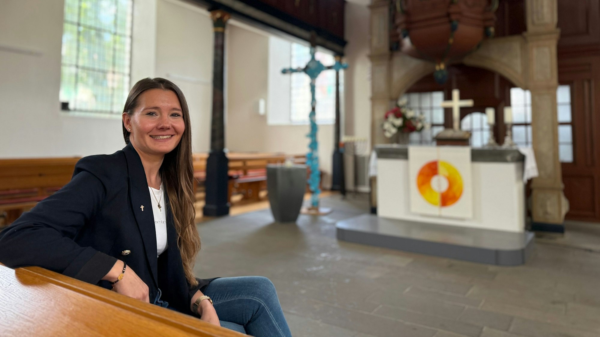 Sylvia vom Holt in der evangelischen Kirche in Burscheid