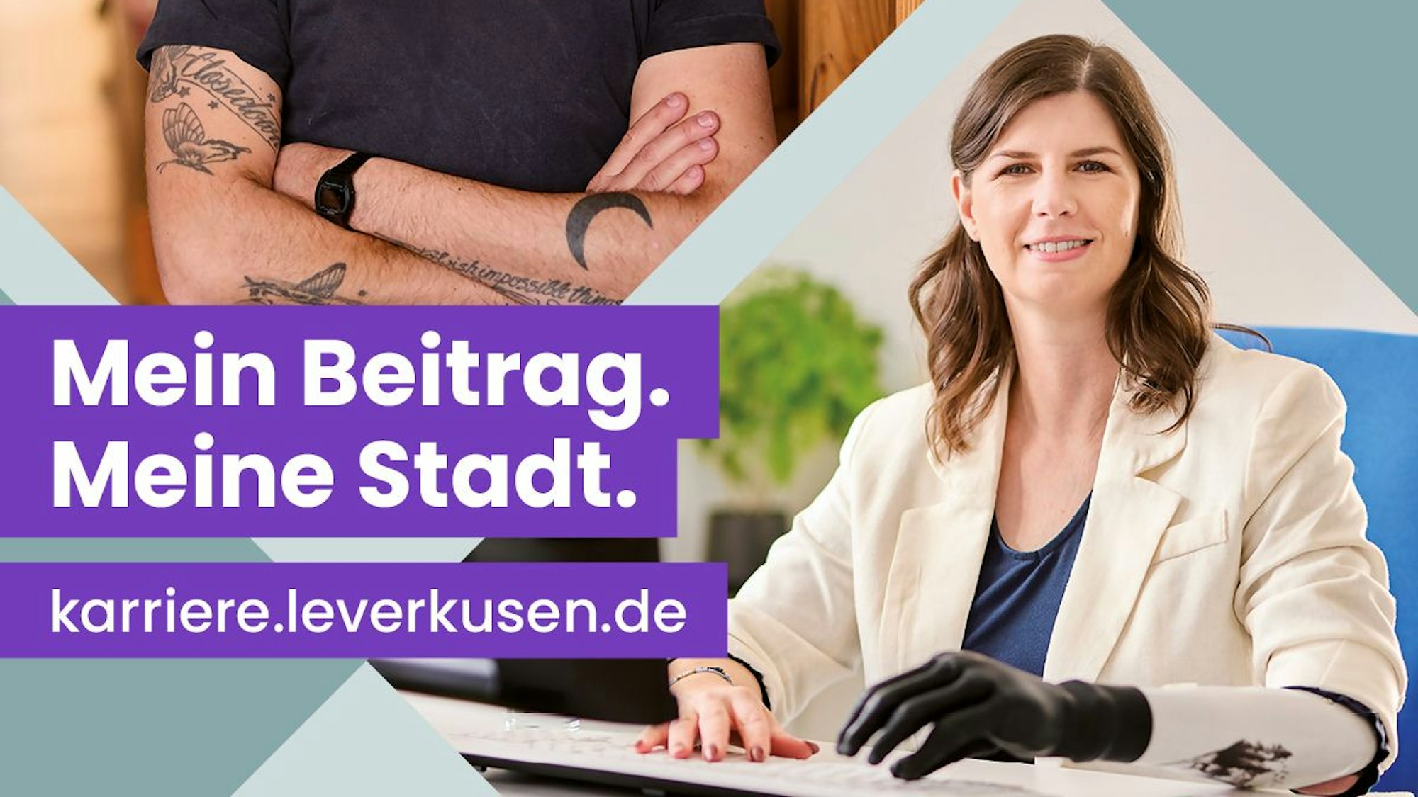 Plakat der Stadt Leverkusen