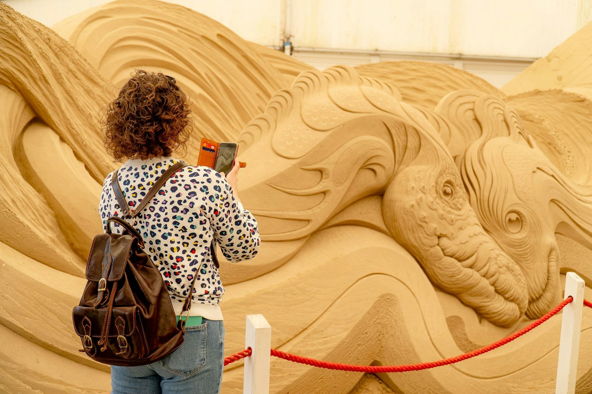 Vergängliche Skulpturen: Die Sandkunst an der englischen Südküste hat eine lange Historie.