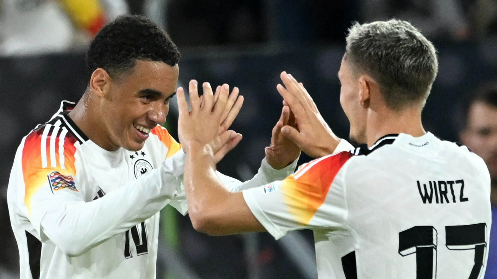 Jamal Musiala und Florian Wirtz bei der Nationalmannschaft