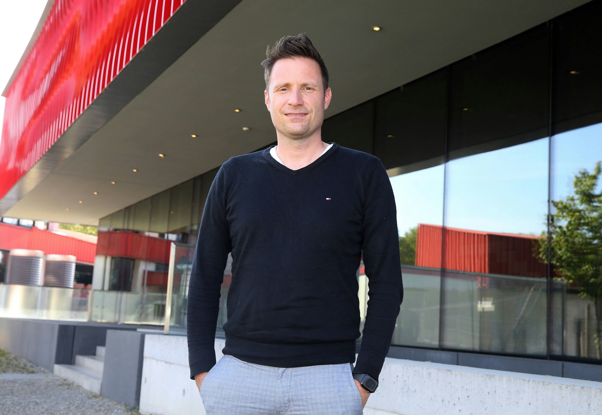 02.06.21 VfB Stuttgart II Deutschland, Stuttgart, 02.06.2021, Fussball, Regionalliga Südwest, Saison 2020/2021, VfB Stuttgart II: Thomas Krücken Leiter NLZ. *** 02 06 21 VfB Stuttgart II Germany, Stuttgart, 02 06 2021, Football, Regionalliga Südwest, Season 2020 2021, VfB Stuttgart II Thomas Krücken Director NLZ