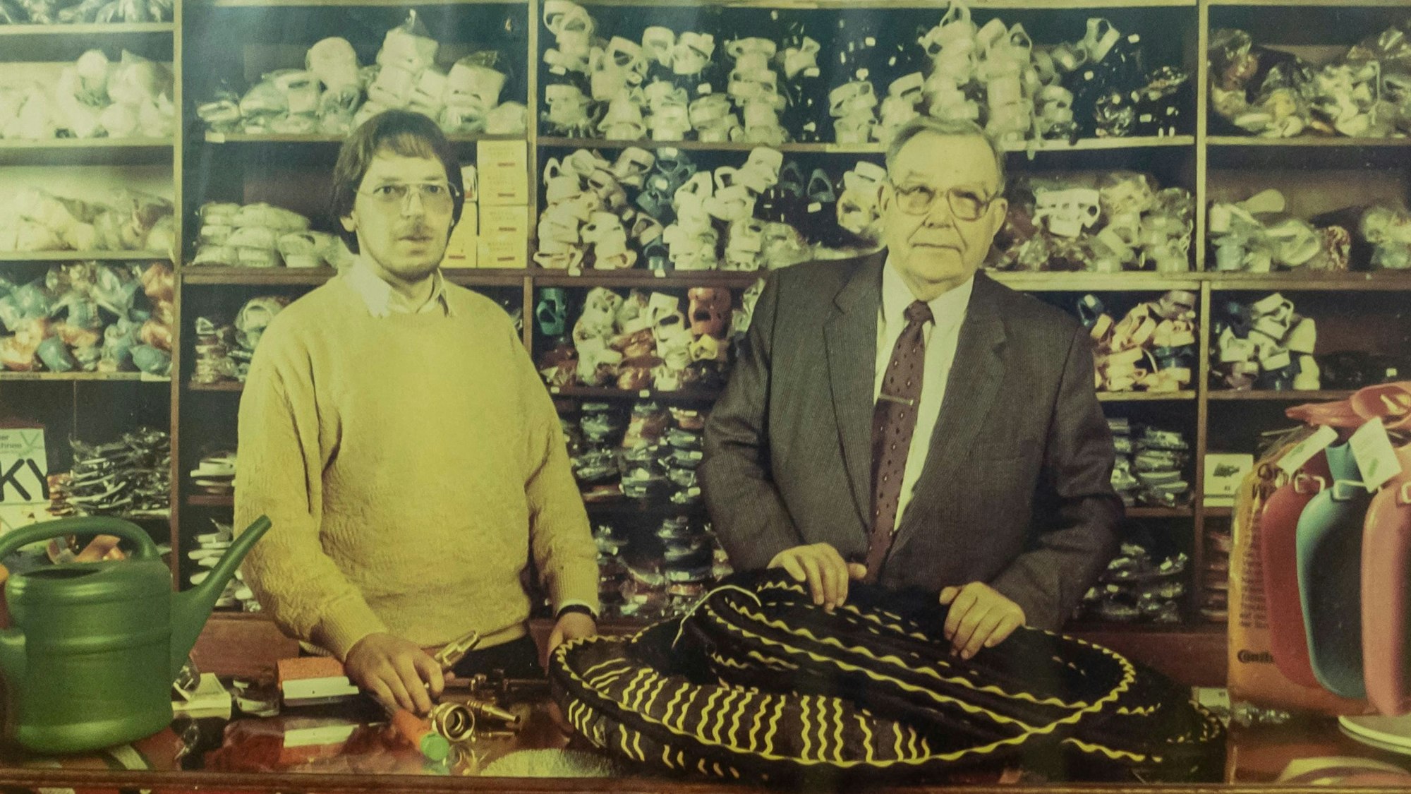 „Gummi Grün“ in der 1960er Jahren – 2022 schloss das Geschäft.