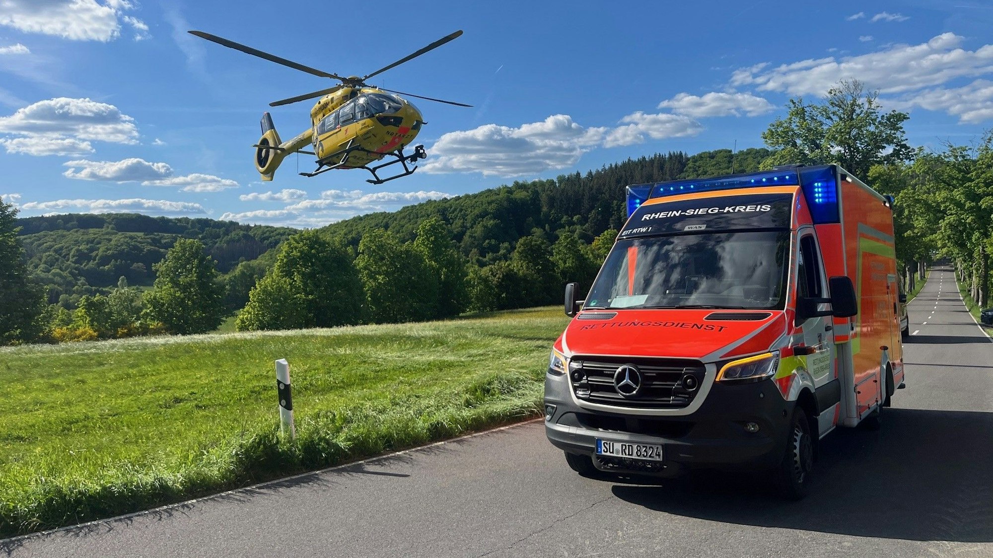 Der Rettungsdienst ist durch lange Anfahrten im ländlichen Rhein-Sieg-Kreis herausfordernd und teuer.