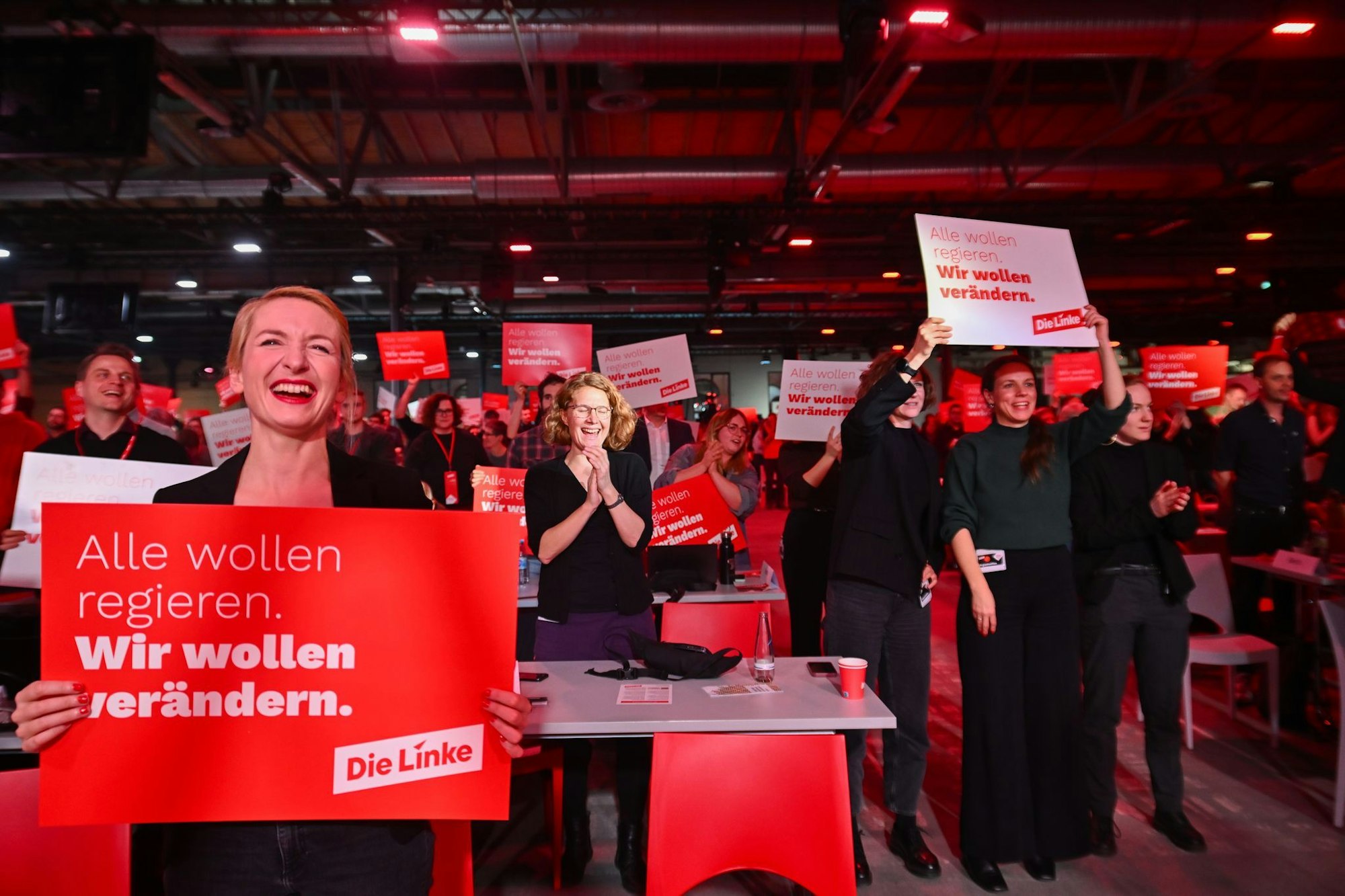 Die Linken-Vorsitzende Ines Schwerdtner stellt klar: Regieren ist erstmal nicht das Ziel. (Archivbild)