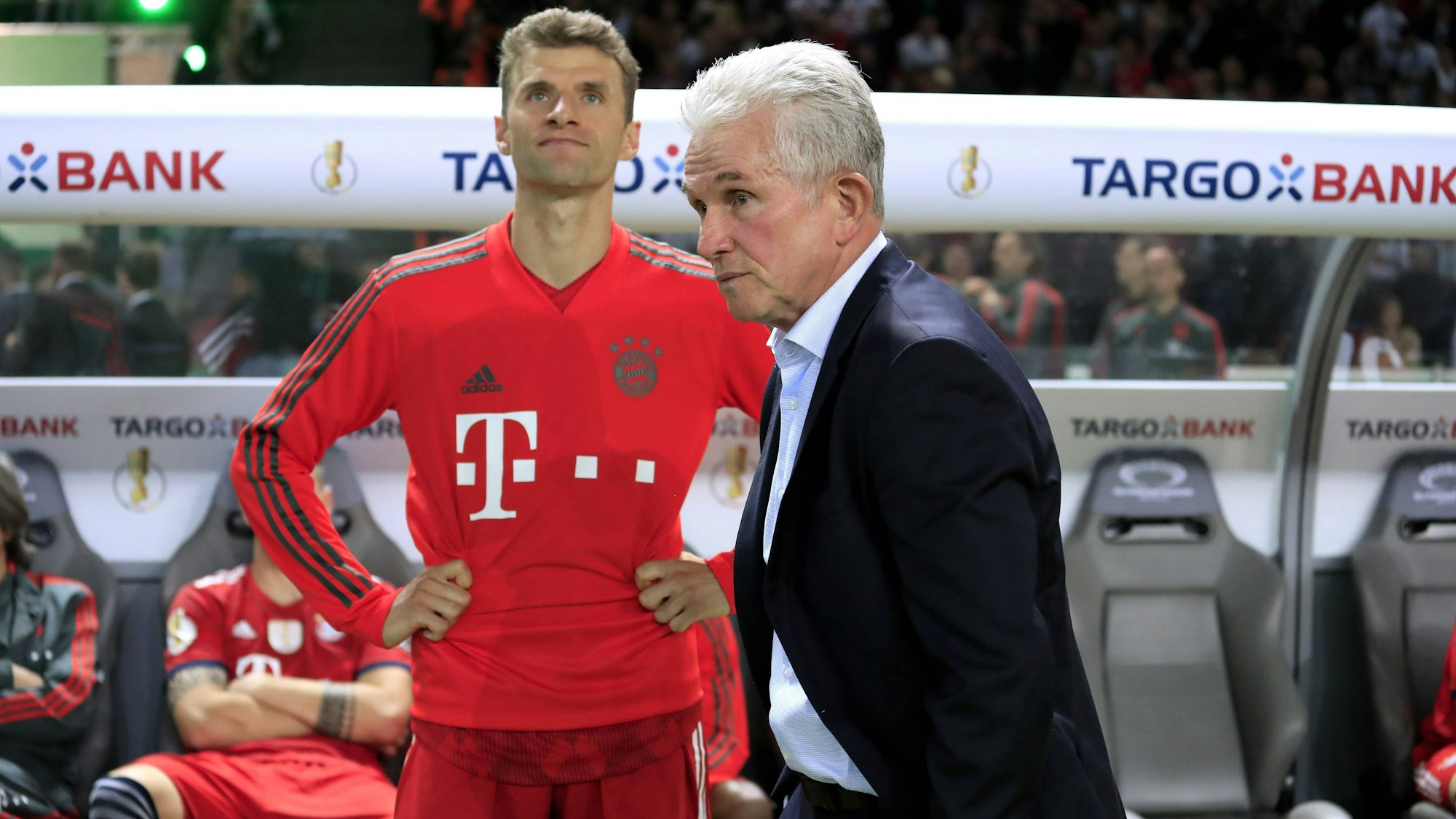 Thomas Müller und Jupp Heynckes.