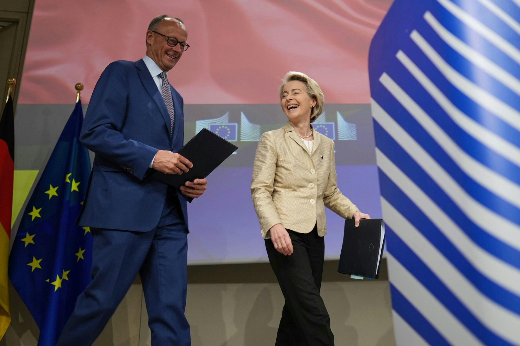 Kennen sich seit langem: Der neue deutsche Bundeskanzler Friedrich Merz und EU-Kommissionspräsidentin Ursula von der Leyen.