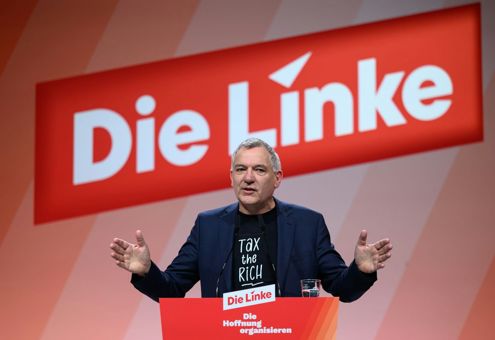 Nicht bei allen Beschlüssen folgten die Delegierten Parteichef Jan van Aken.
