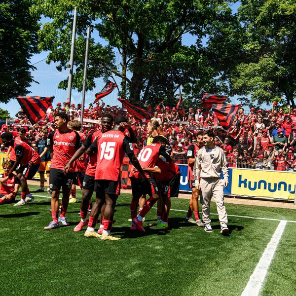 LEVERKUSEN, GERMANY - 10 MAY, 2025: Bayer 04 U19 - Semi-Final. The A-Junioren Bundesliga match Bayer 04 Leverkusen vs FC Bayern at Ulrich-Haberland-Stadion. PUBLICATIONxNOTxINxRUS Copyright: xx
