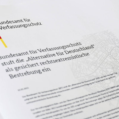 Das Bundesamt für Verfassungsschutz stuft die Alternative für Deutschland als eine bestätigte rechtsextremistische Bestrebung ein.