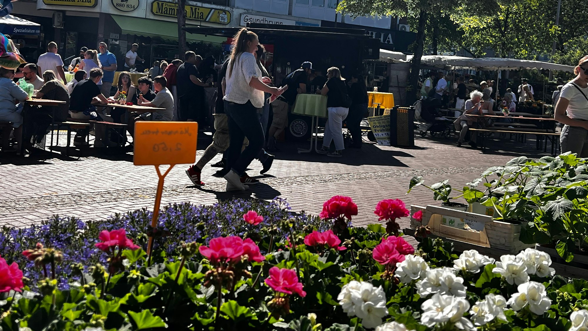 Das Brückerfeld, hier während des Frühlingsfests, in einer von fünf sogenannten Sorgfaltsbereichen in der Gestaltungsfibel.