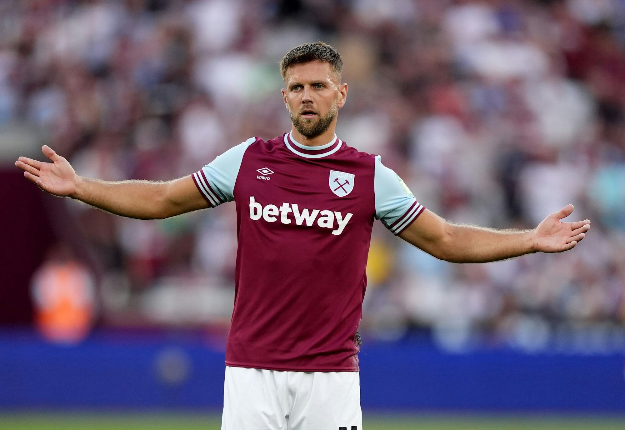 Füllkrug hat große Teile der Saison mit West Ham United verpasst - fühlt sich jetzt aber gut und wohl in England. (Archivbild)