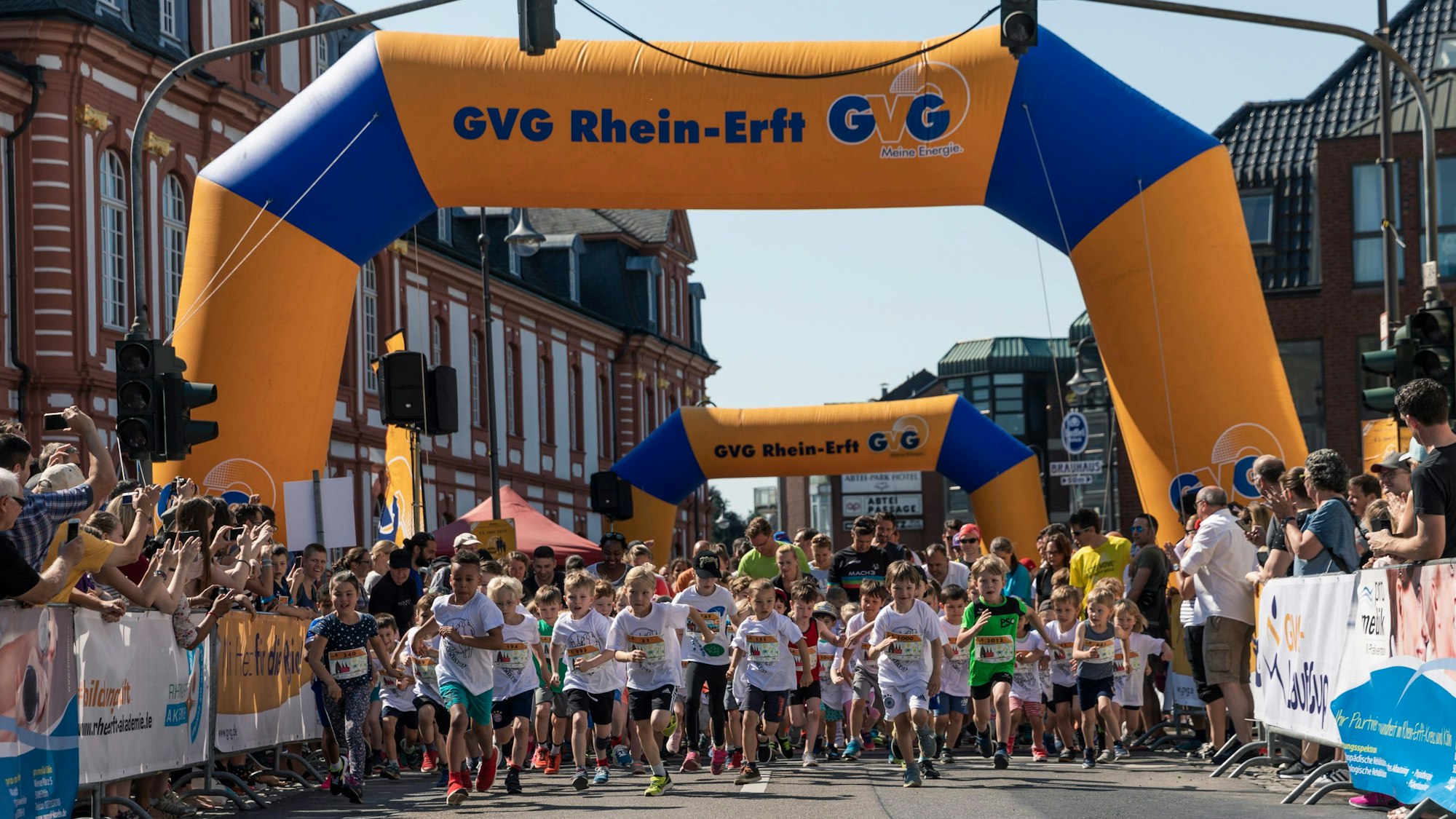 Start zum Bambinilauf bei der 14. Ausgabe des GVG-Abteilaufs (Archivbild)