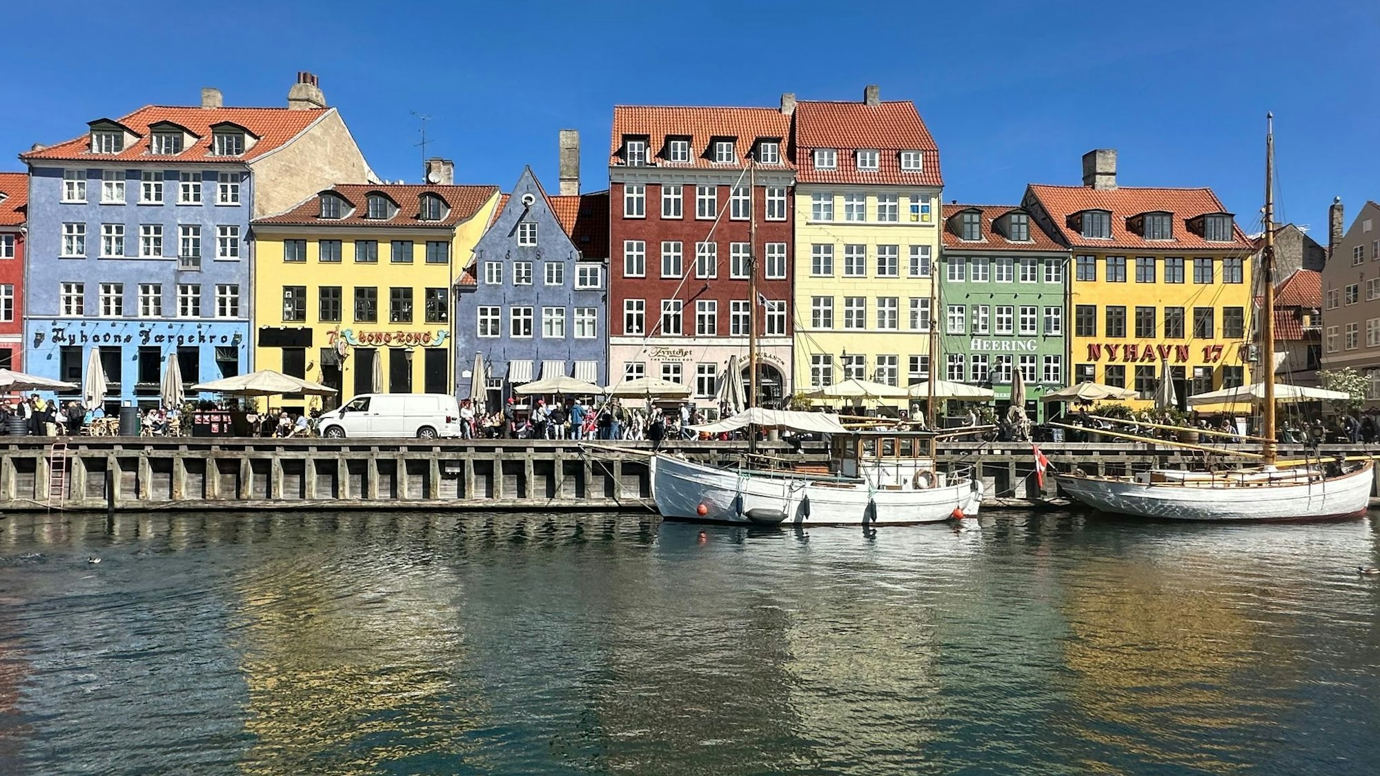 Häuseransicht am Hafen von Kopenhagen.