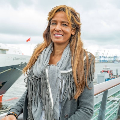 Nadja Abd el Farrag alias „Naddel“ bei einem PR-Termin.