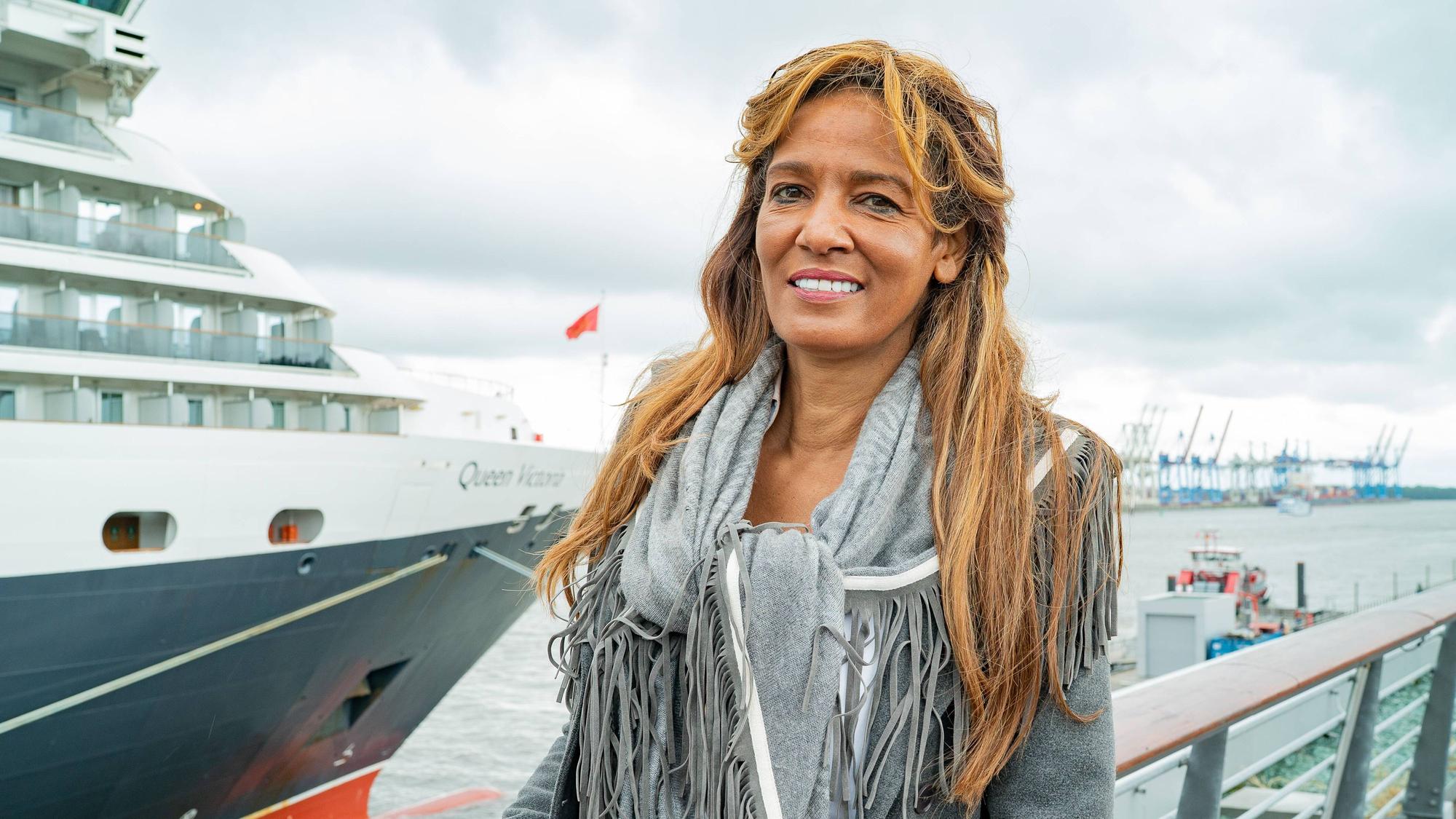 Nadja Abd el Farrag alias „Naddel“ bei einem PR-Termin.