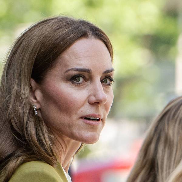 Prinzessin Kate bei ihrem Überraschungsauftritt in London.