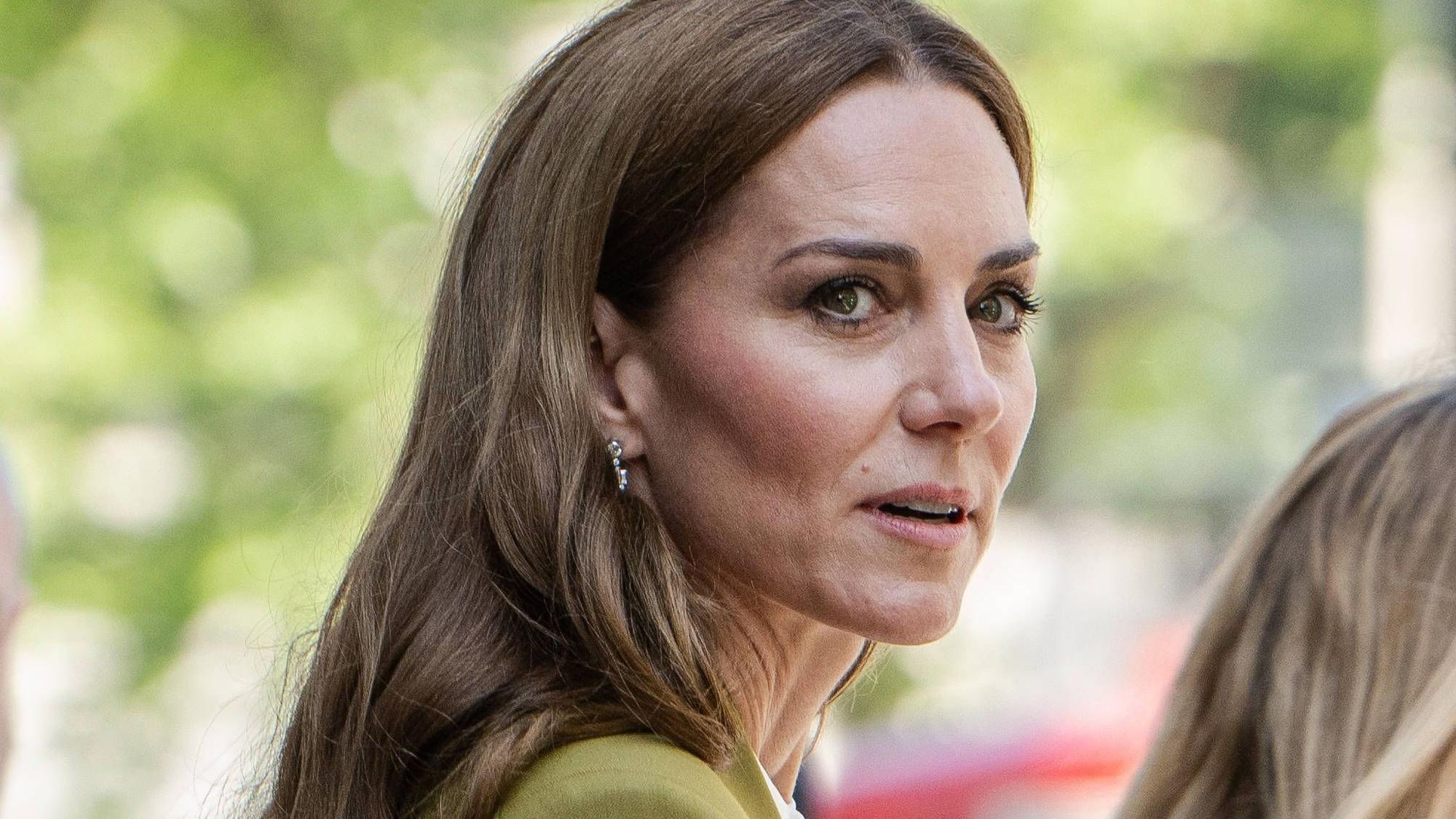 Prinzessin Kate bei ihrem Überraschungsauftritt in London.