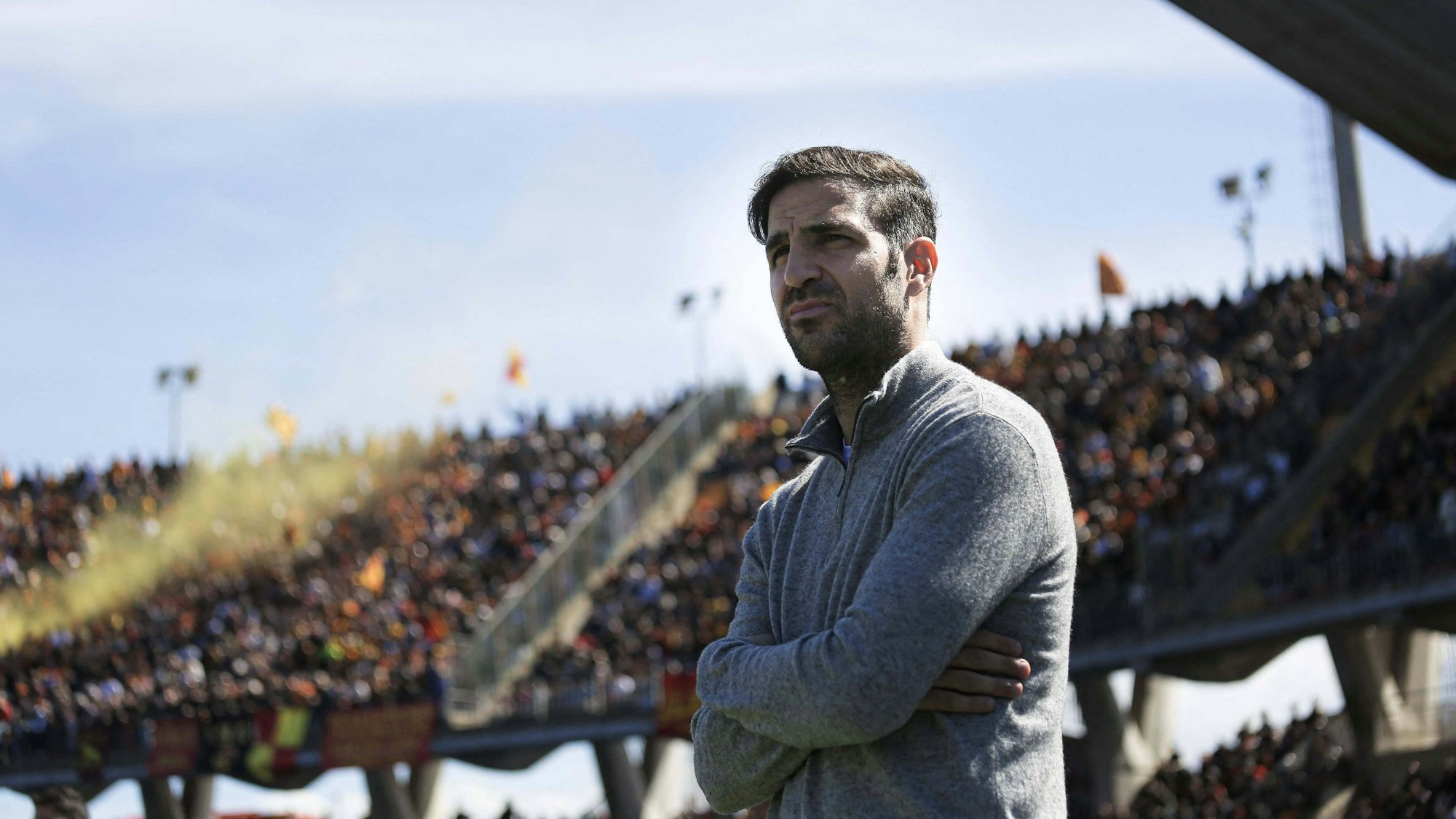 CALCIO - Serie A - US Lecce vs Como 1907 Cesc Fabregas head coach of Como 1907 during US Lecce vs Como 1907, Italian soccer Serie A match in Lecce, Italy, April 19 2025 Lecce Italy PUBLICATIONxNOTxINxFRAxUK Copyright: xIPAxSport/ABACAx