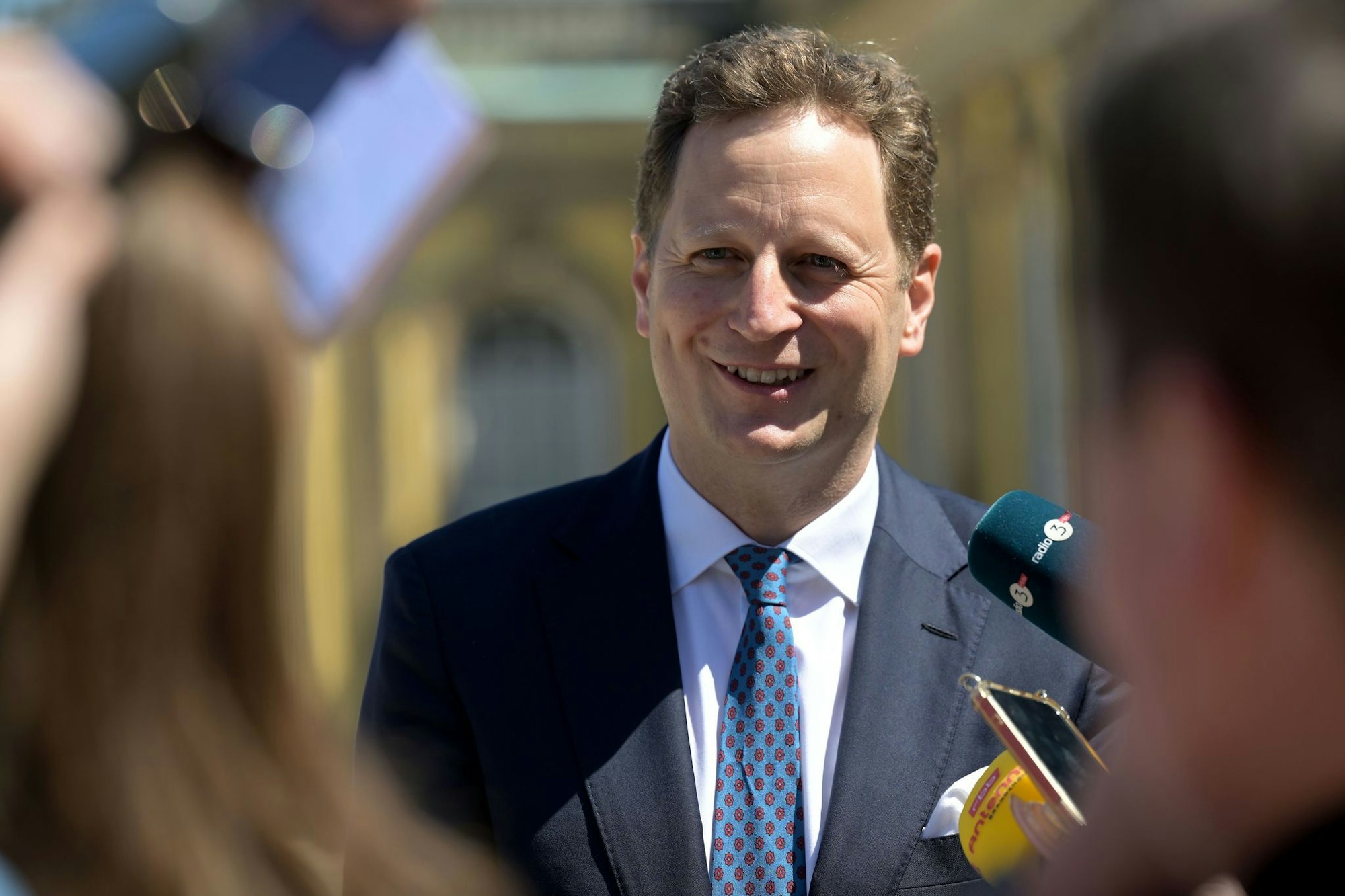 Georg Friedrich Prinz von Preußen gab sich bei einem Pressetermin in Potsdam erleichtert.