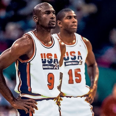 Zusammen mit Magic Johnson gehörte Michael Jordan zum Dreamteam