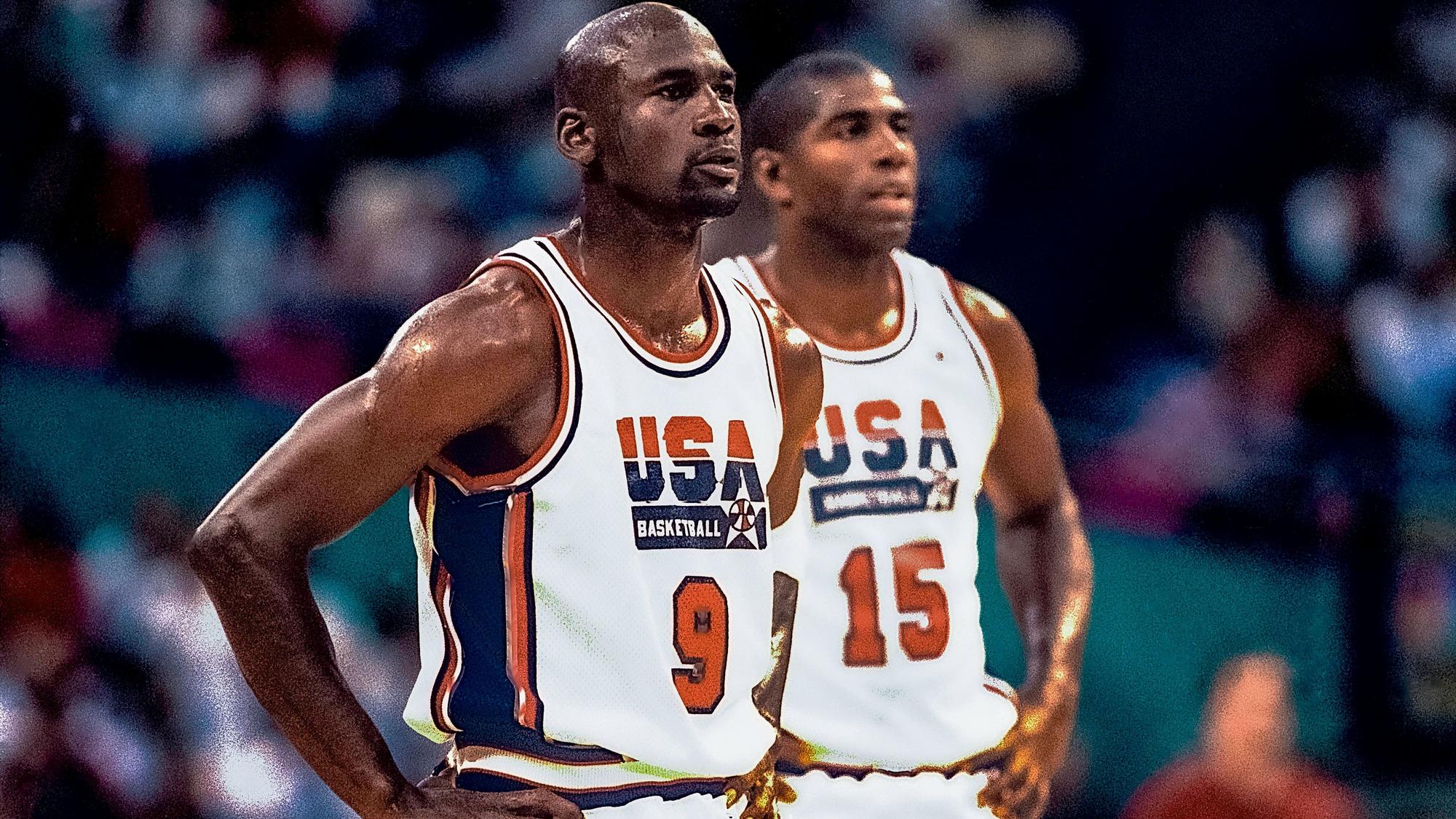 Zusammen mit Magic Johnson gehörte Michael Jordan zum Dreamteam