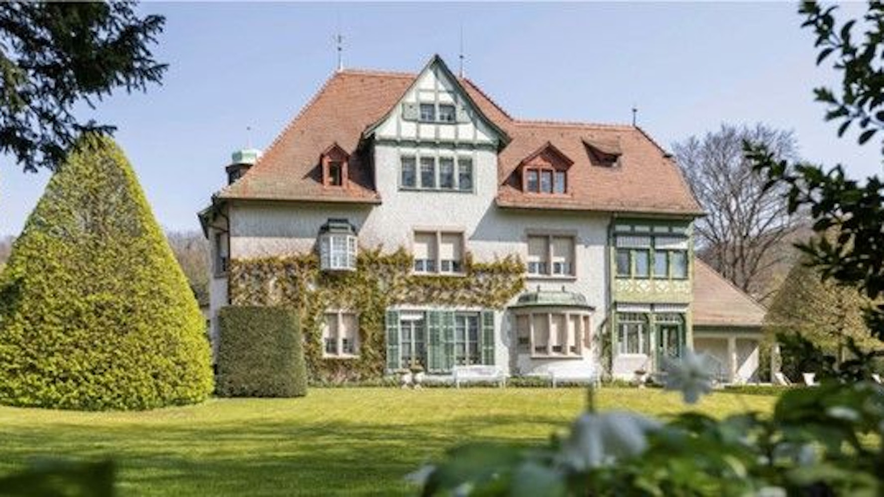 Die Außenansicht des Museums Langmatt