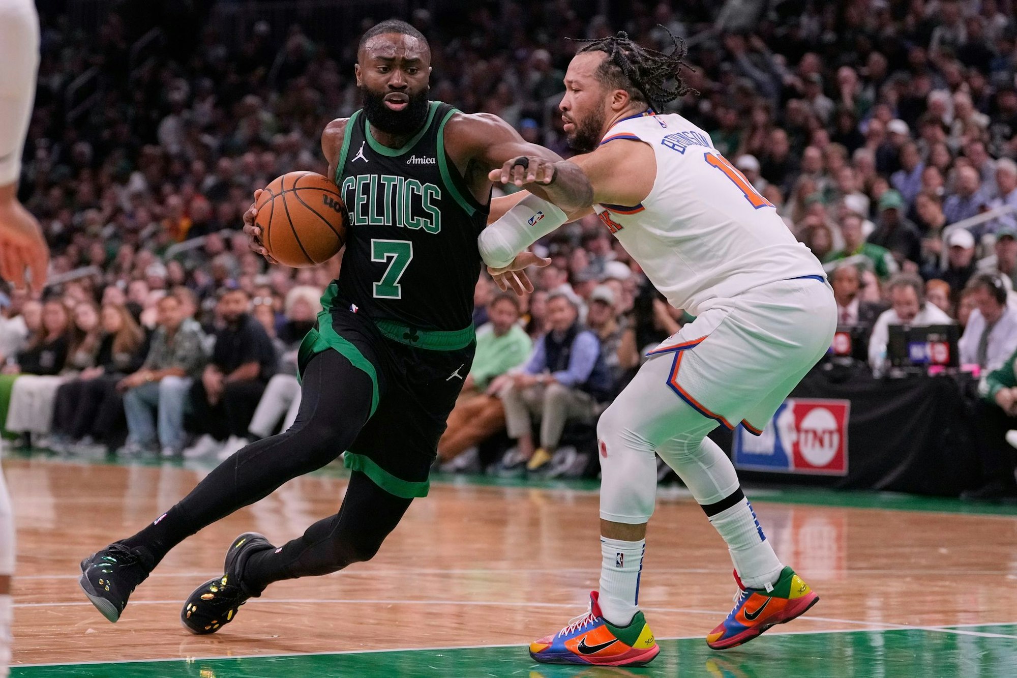 Ohne Tatum übernahm Brown viel Verantwortung und verhalf den Celtics zum Heimsieg.