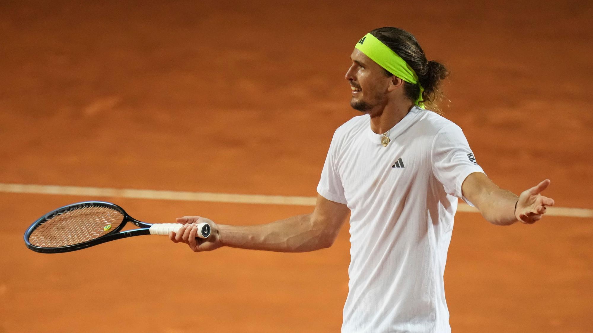 Alexander Zverev hat in Rom verloren.