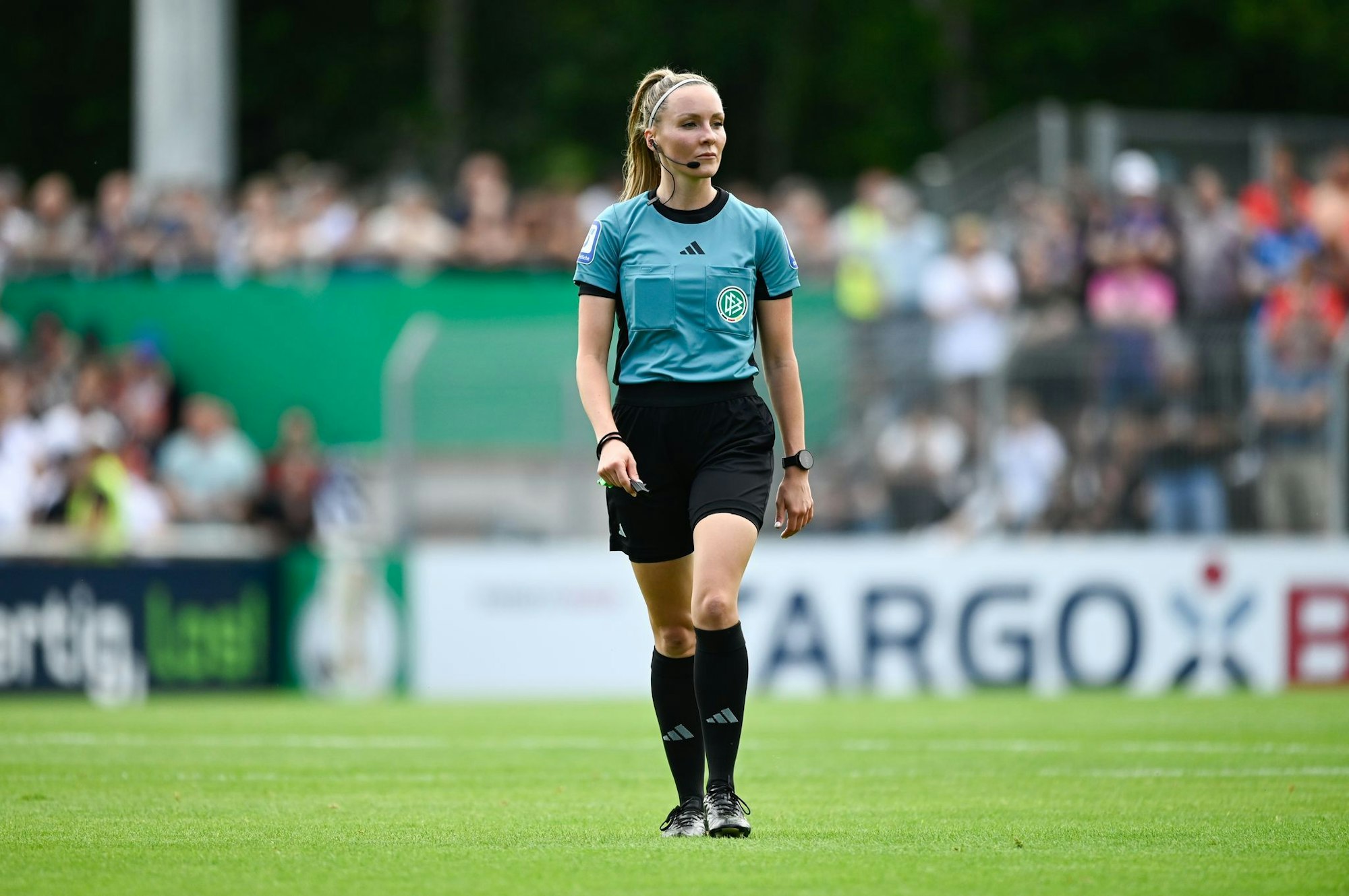 Fabienne Michel ist beim Drittliga-Spiel zwischen Verl und Essen beleidigt worden.