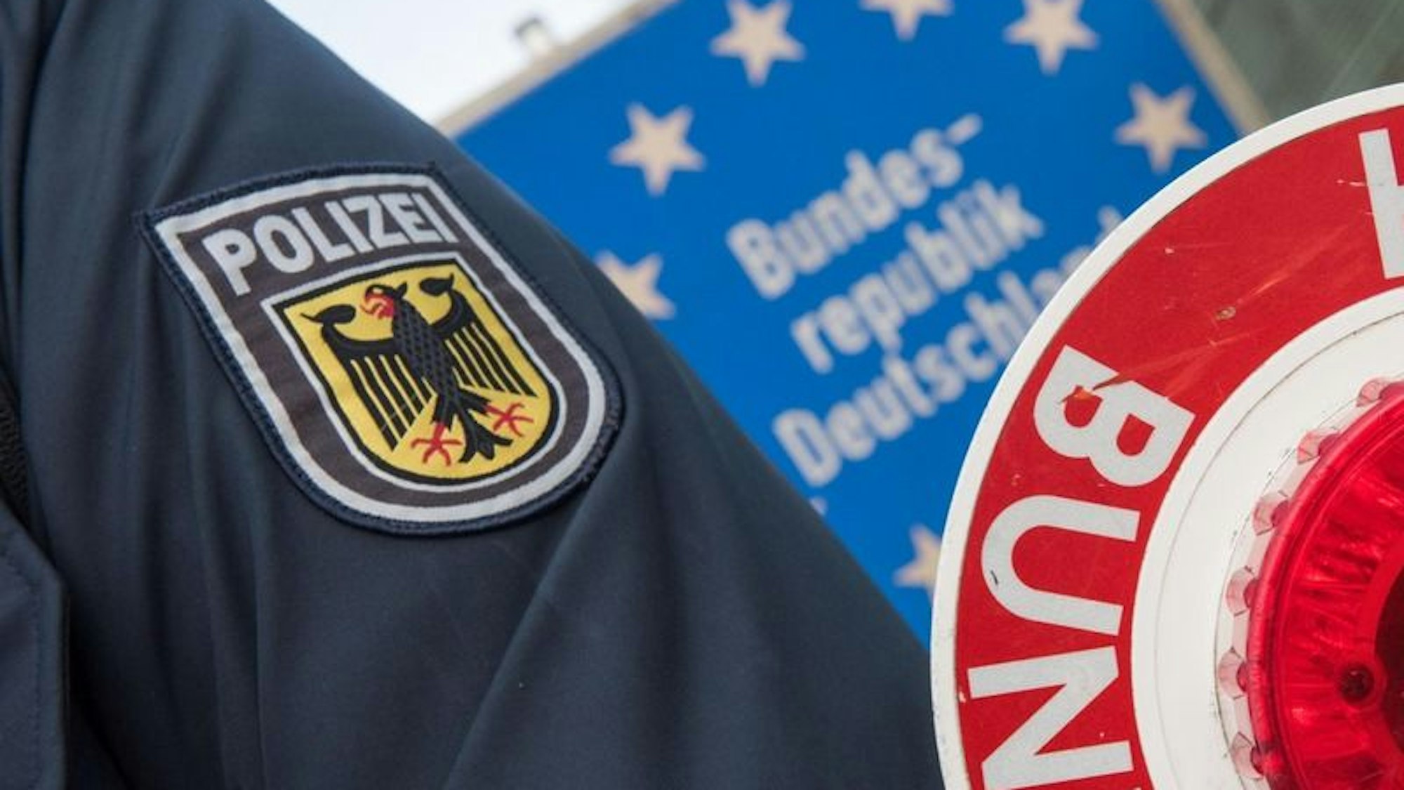 Symbolbild Bundespolizei. Zwei Männer wurden im Rahmen der Grenzkontrollen durch die Bundespolizei verhaftet.