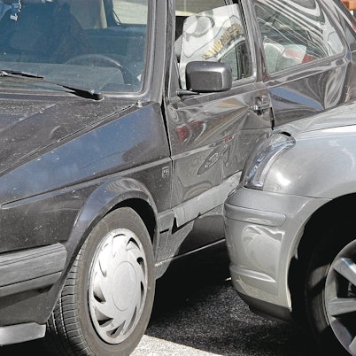 PKW nach einem Unfall