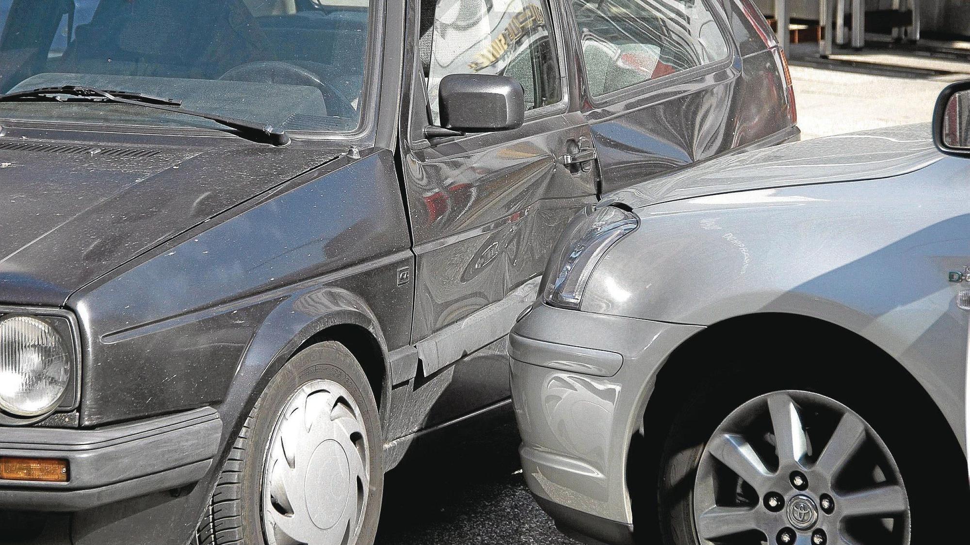 PKW nach einem Unfall