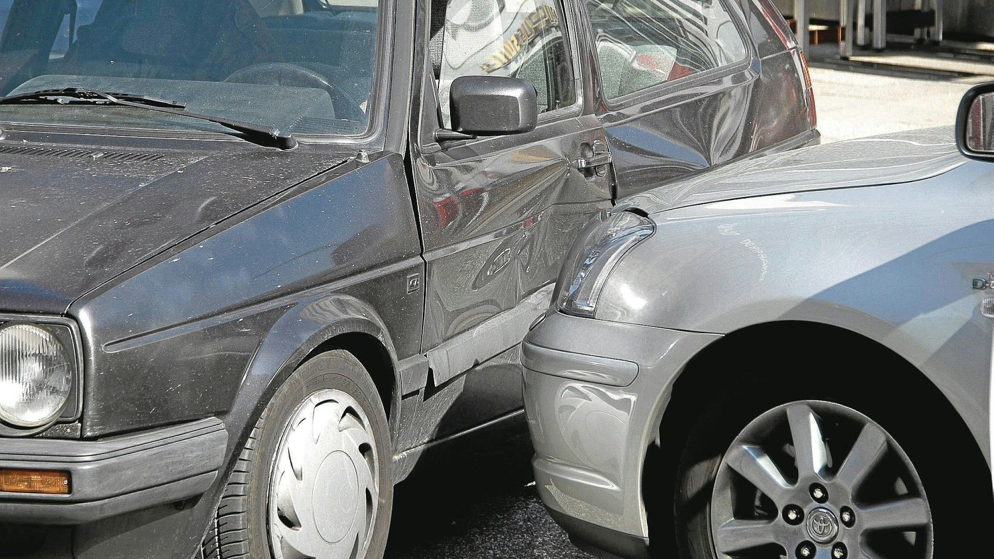 PKW nach einem Unfall