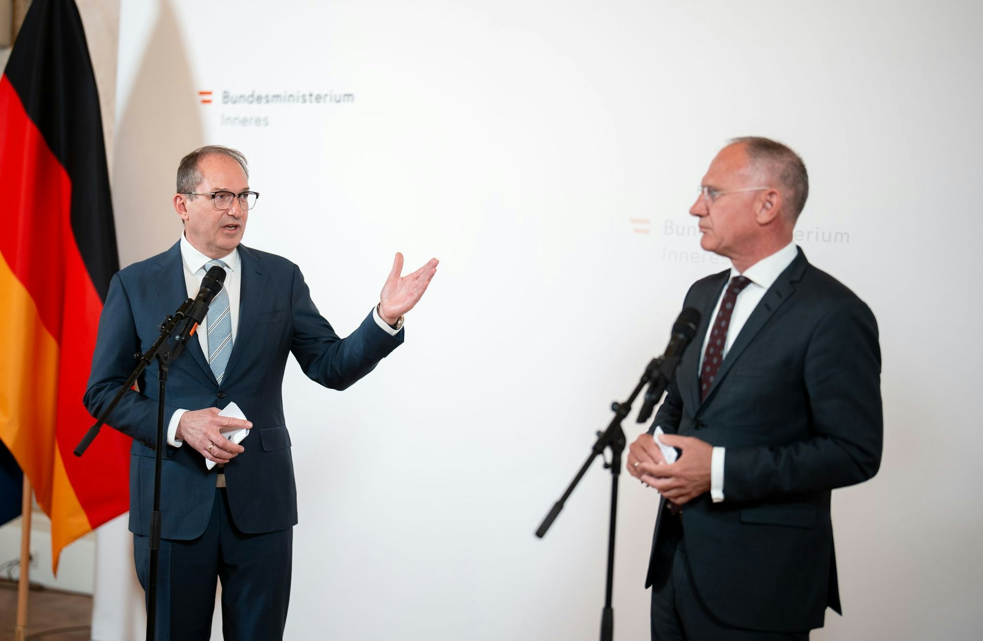Die konservativen Innenminister demonstrieren Harmonie.