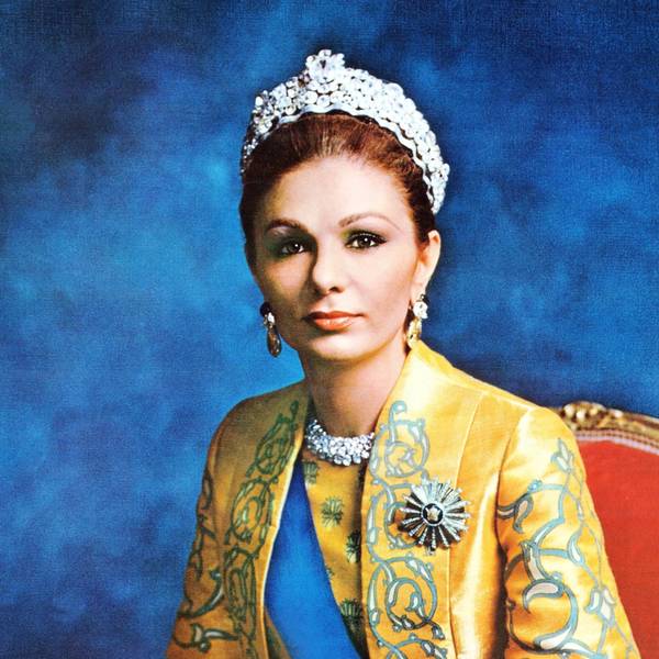 Farah Pahlavi Porträt.