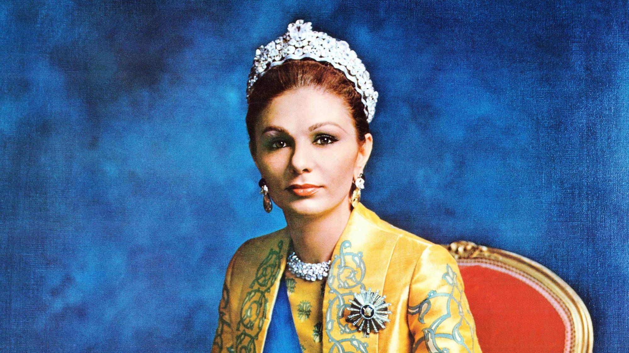 Farah Pahlavi Porträt.