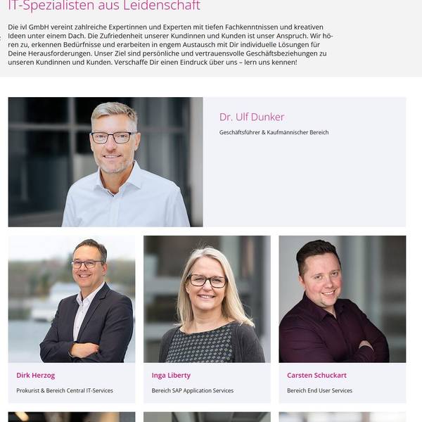 Der geschäftsführer Ulf Dunker (linkes oberes Bild) wurde freigestellt - bei laufendem Gehalt. Screenshot: Ralf Krieger
