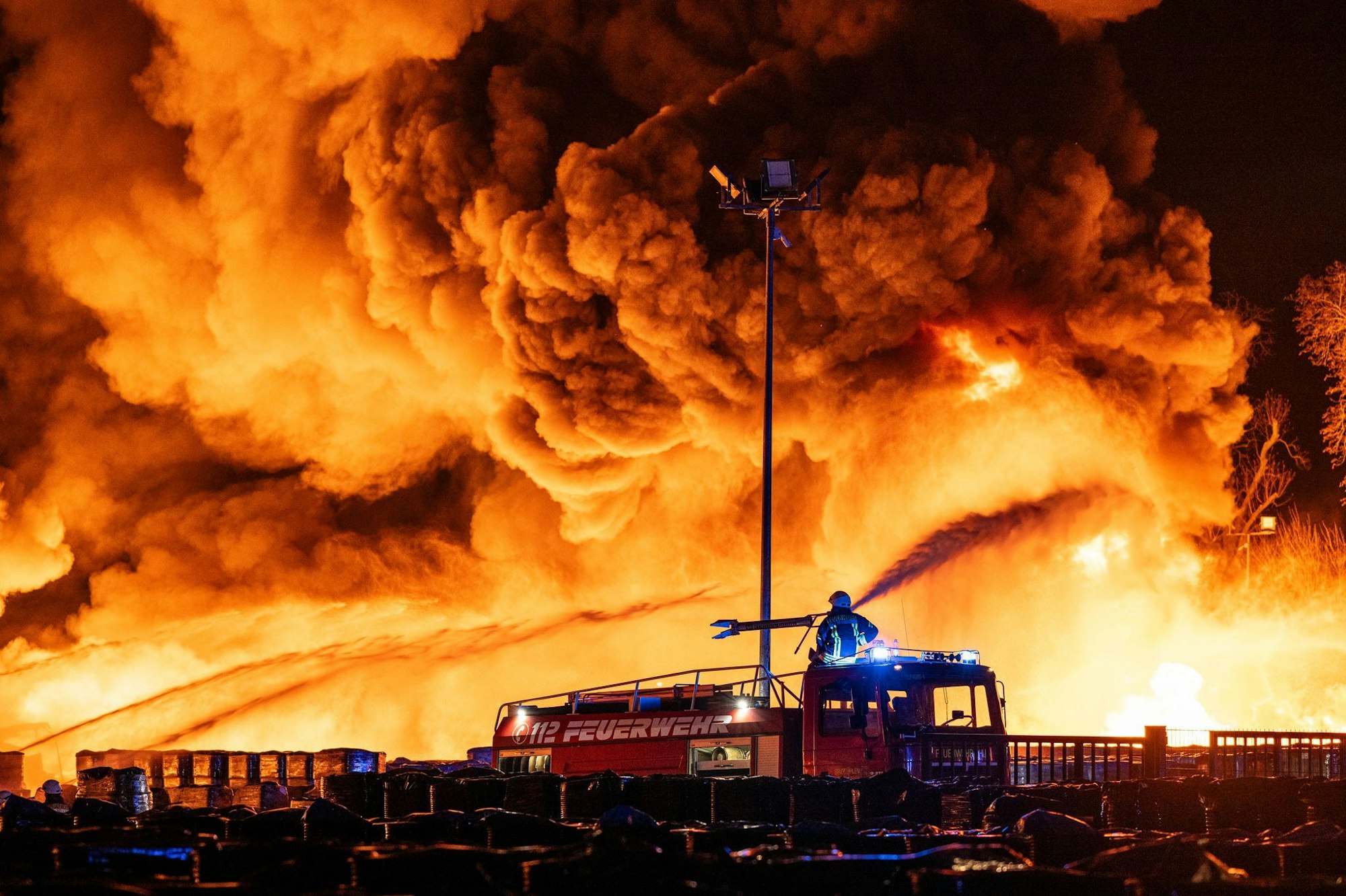 Feuerwehreinsatz bei Großbrand in Ahlen